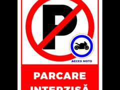 Indicator accesul interzis autovehiculelor cu exceptia motocicletelor